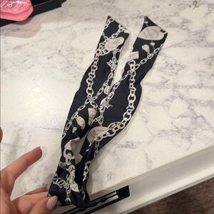 Tiffany & Co. Blue and White Silk Scarf